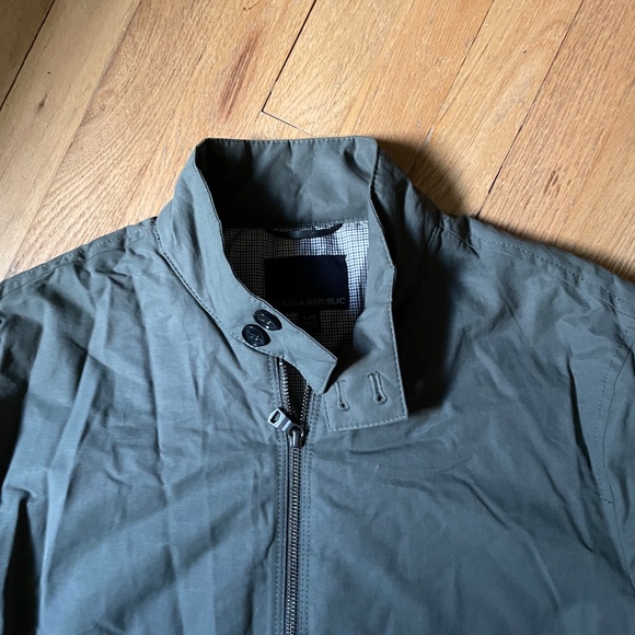 Banana Republic Men’s L Olive Green Harrington Bomber Jacket - Picture 2 of 8